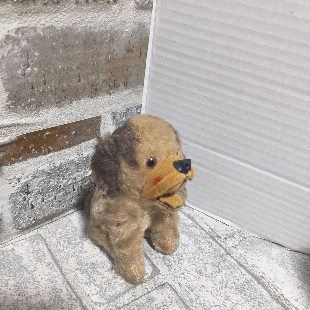 Rare Vtg Steiff Type Spotted Dog